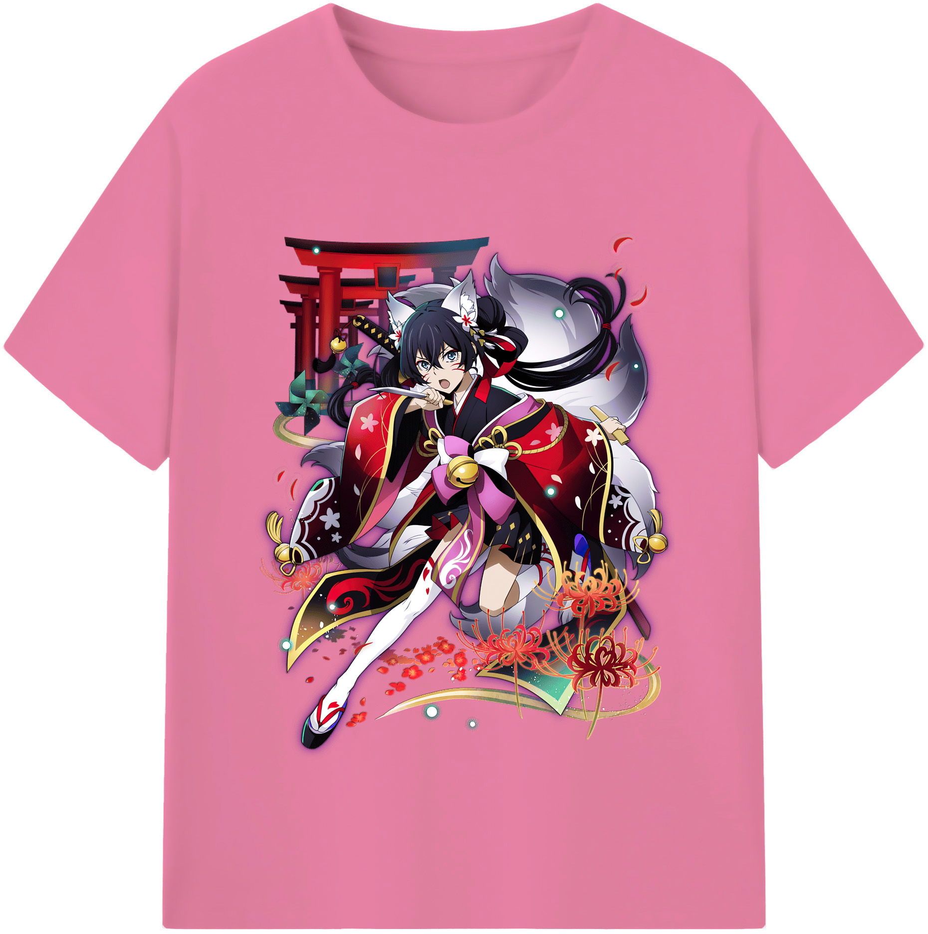 （画像用） 文豪ストレイドッグス Bungo Stray Dogs 綿100％半袖Tシャツ（フロントプリント）